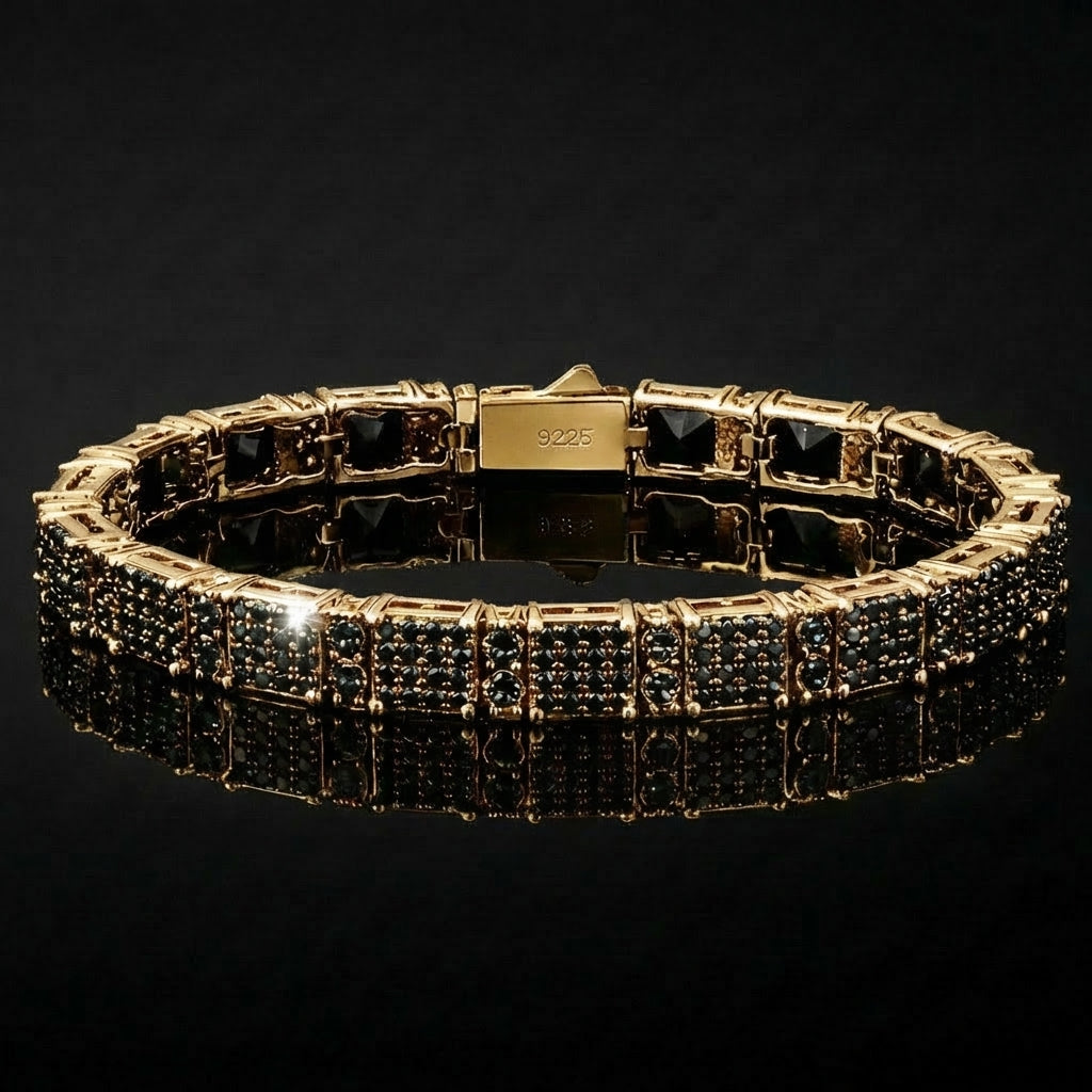 Océan Noir Pavé Bracelet