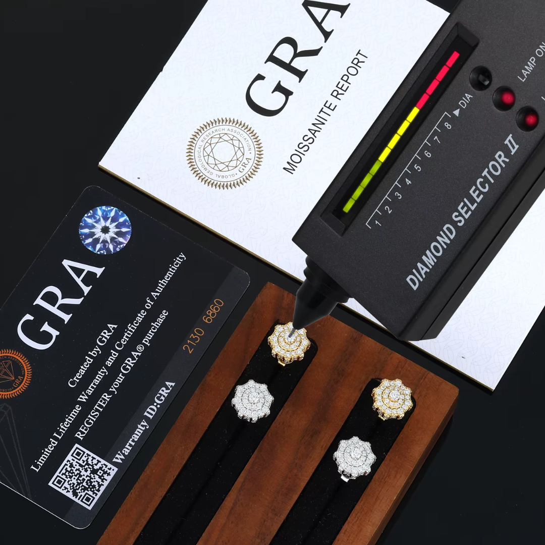 Fleur Blanche Studs