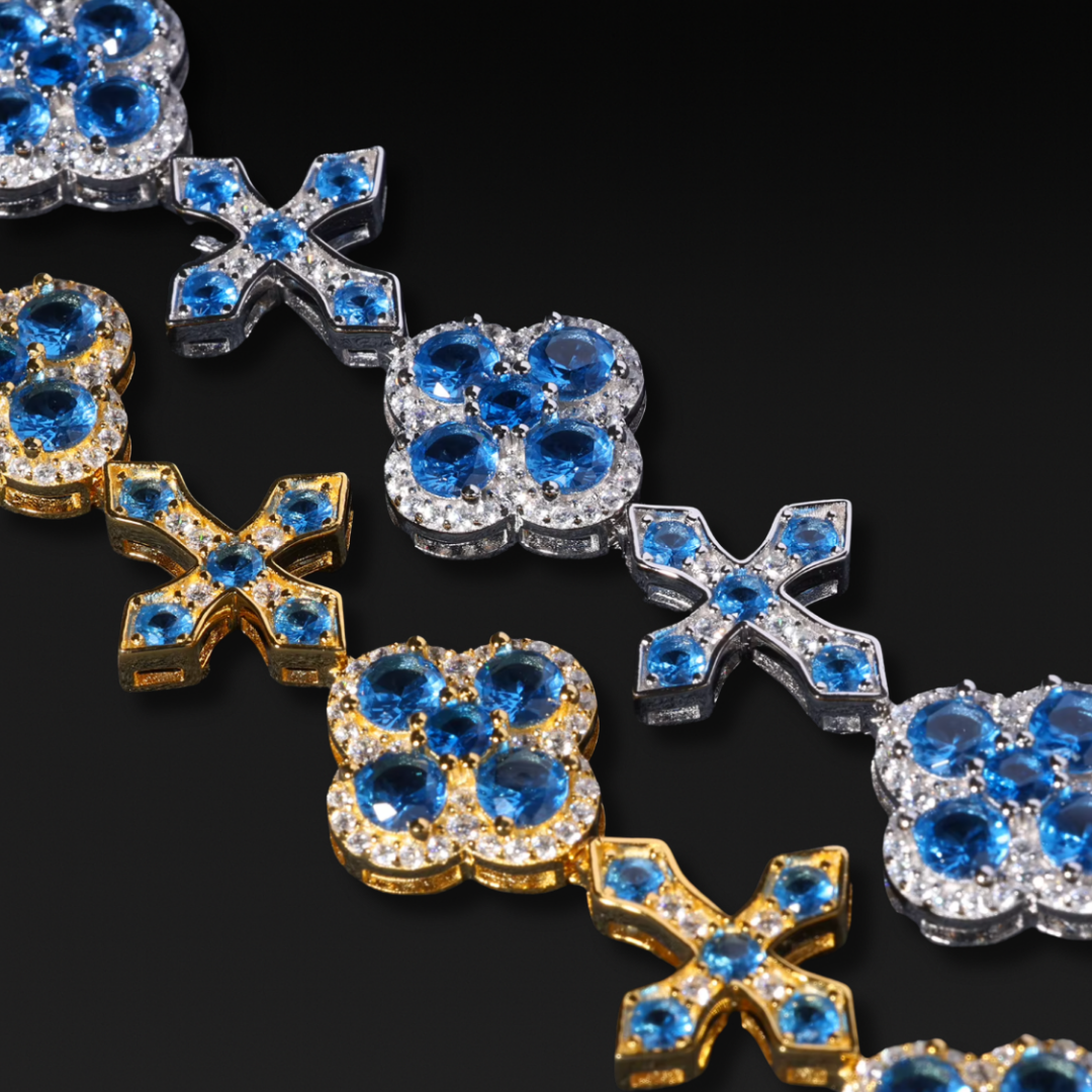 Motif Croix Bleu