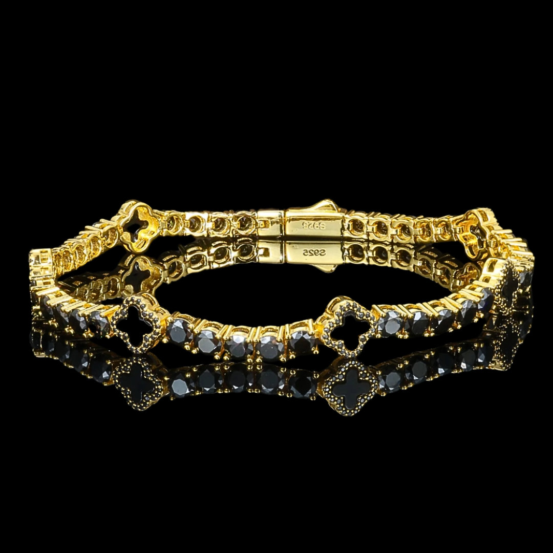 Soleil Clover Noir Bracelet