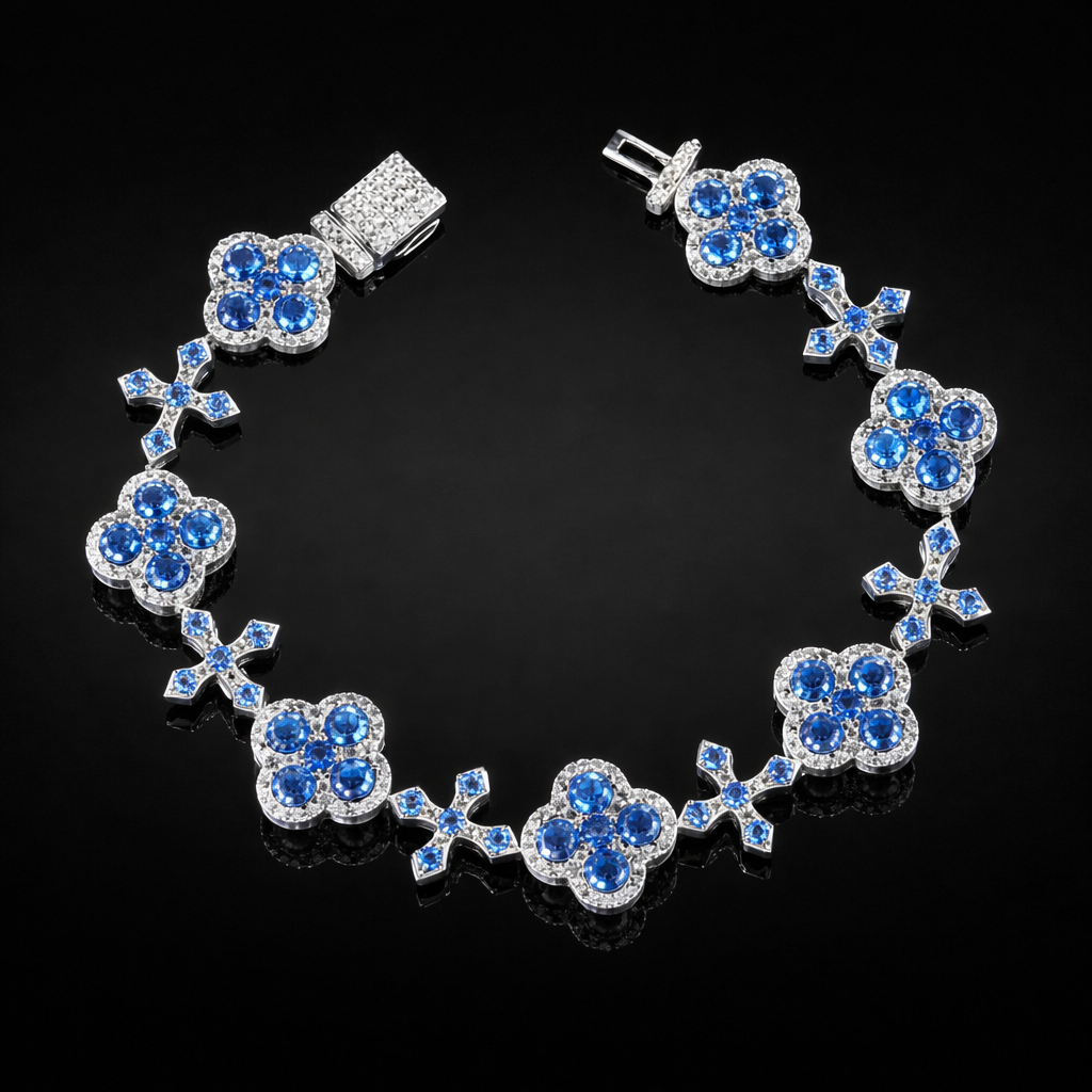 Motif Croix Bleu
