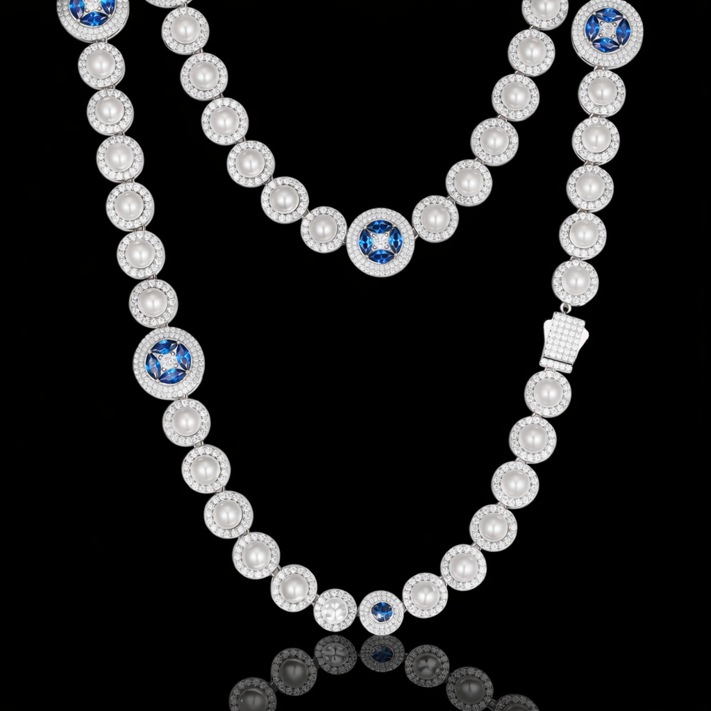 Perle Étoile Bleue Chain