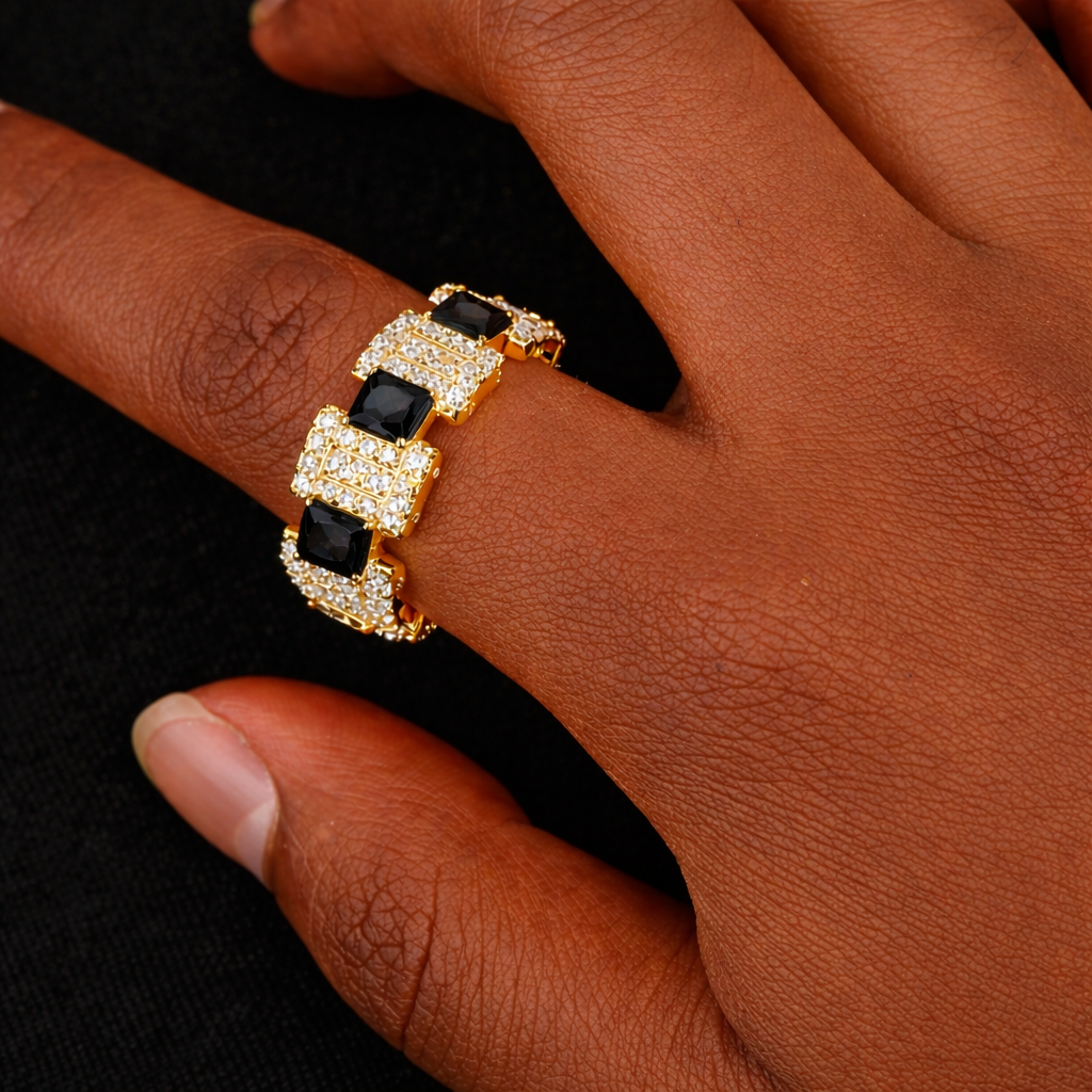 Océan Éclipse Noir Ring