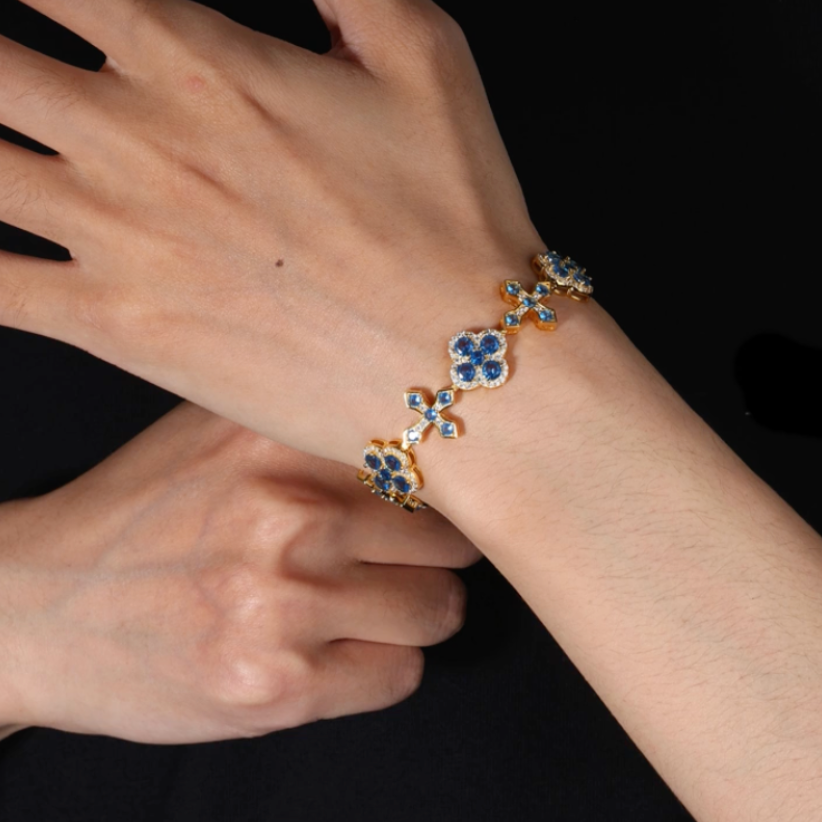 Motif Croix Bleu