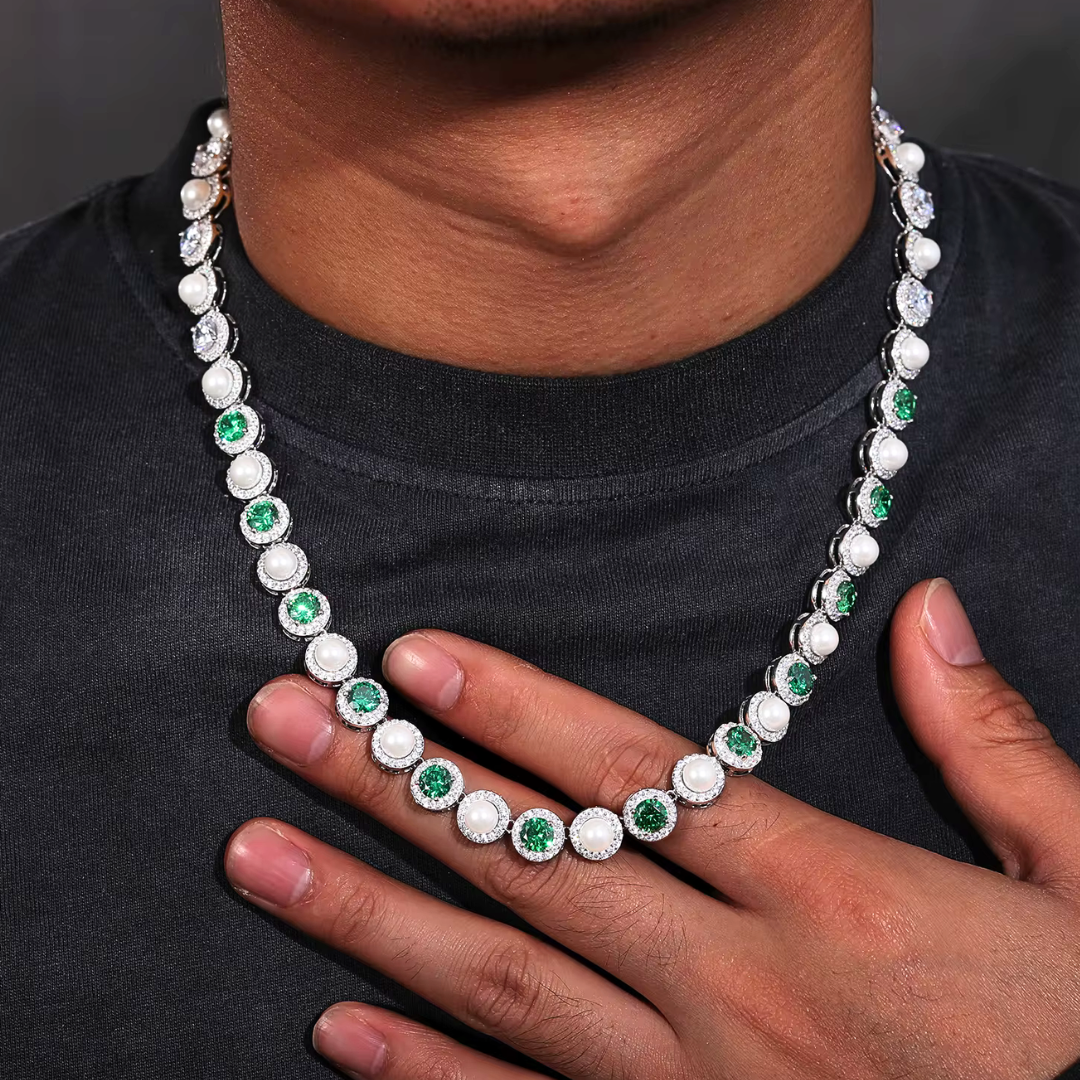 Perle Émeraude Chain