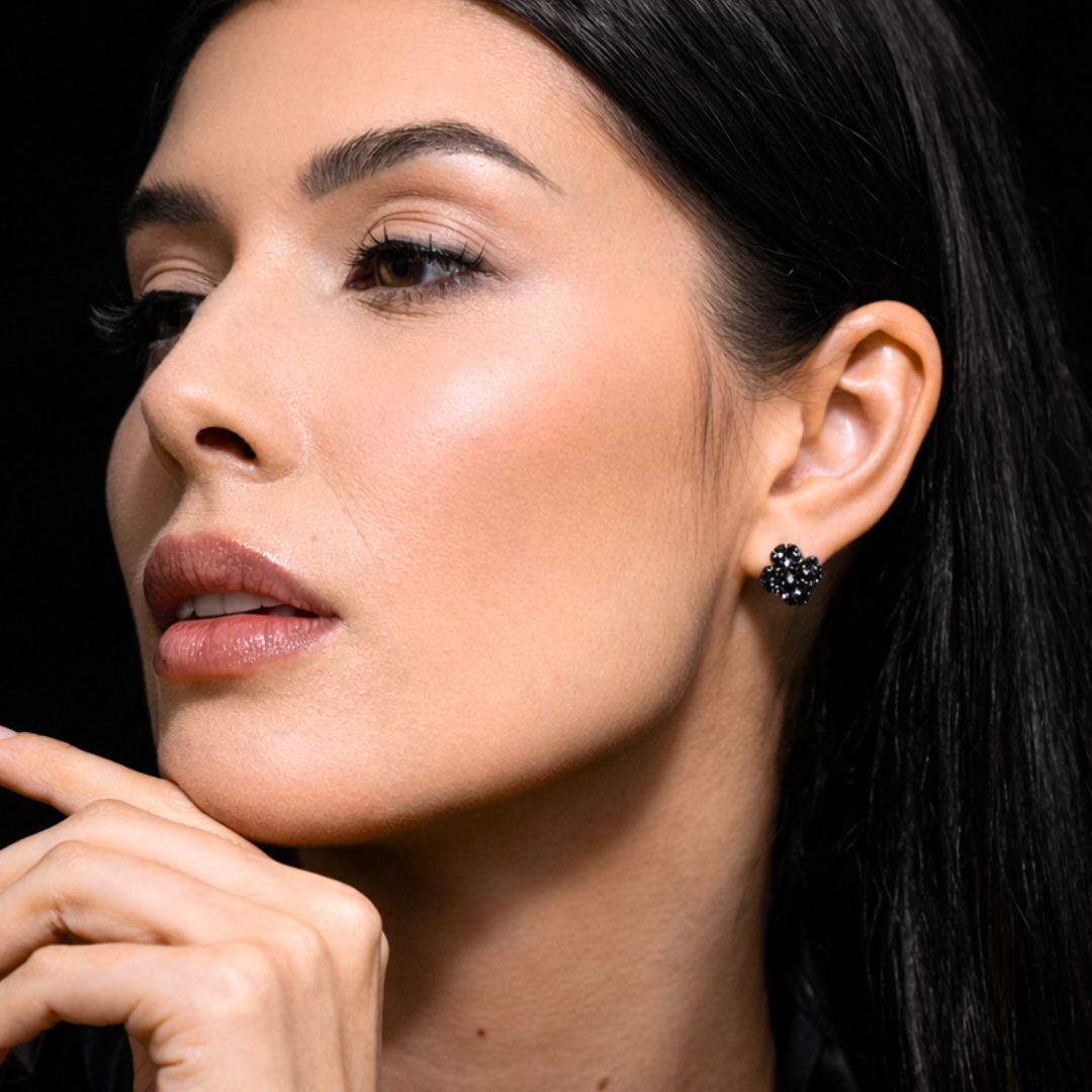Maison Clover Noir Suprême Earrings