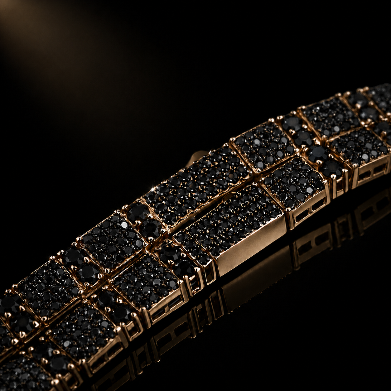Océan Noir Pavé Bracelet
