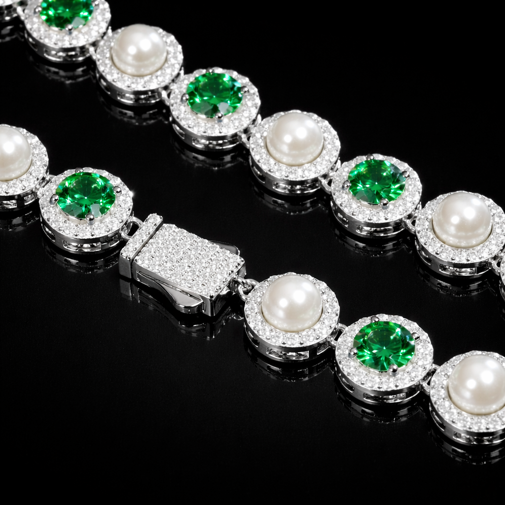 Perle Émeraude Chain