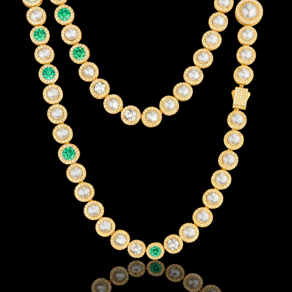 Perle Émeraude Chain