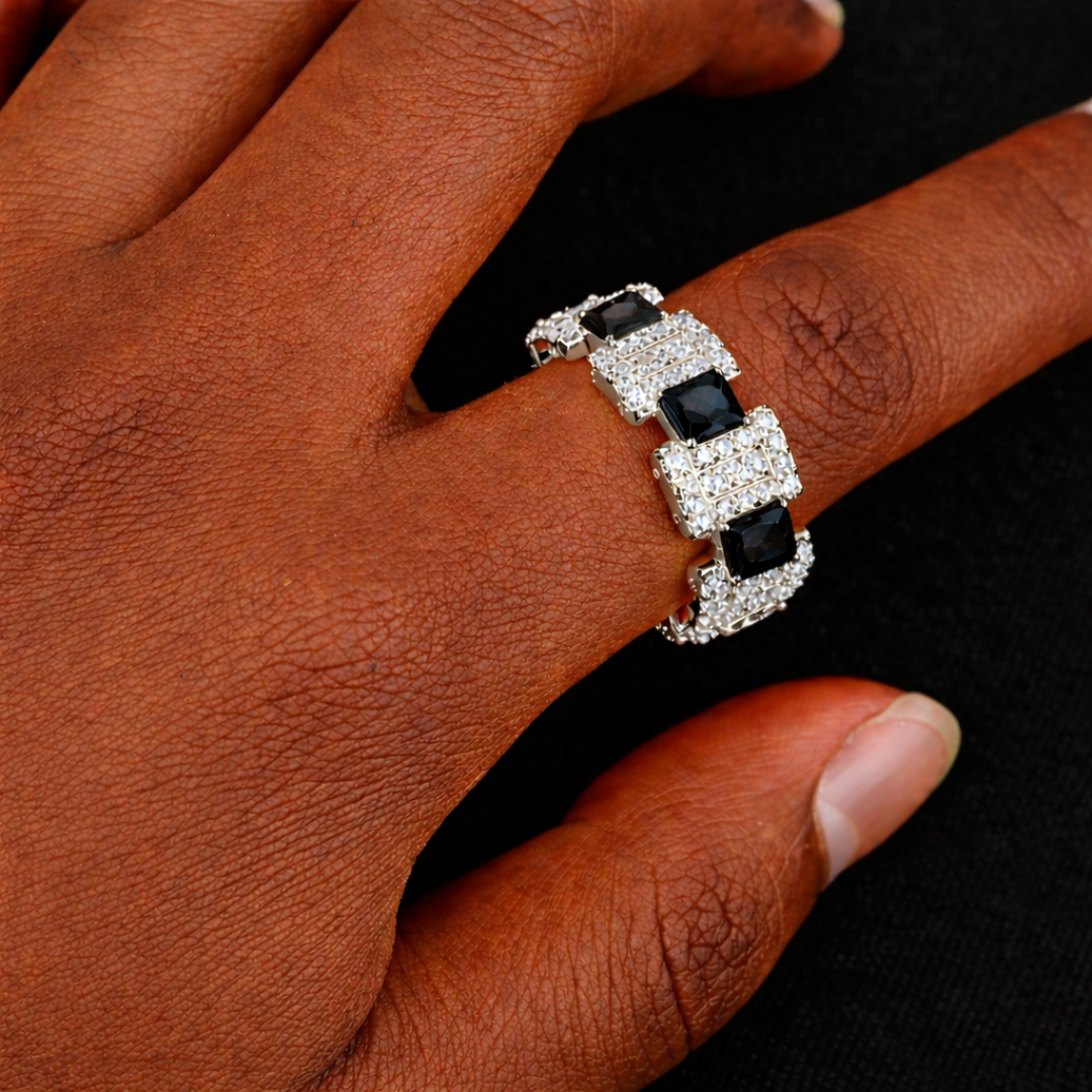 Océan Éclipse Noir Ring